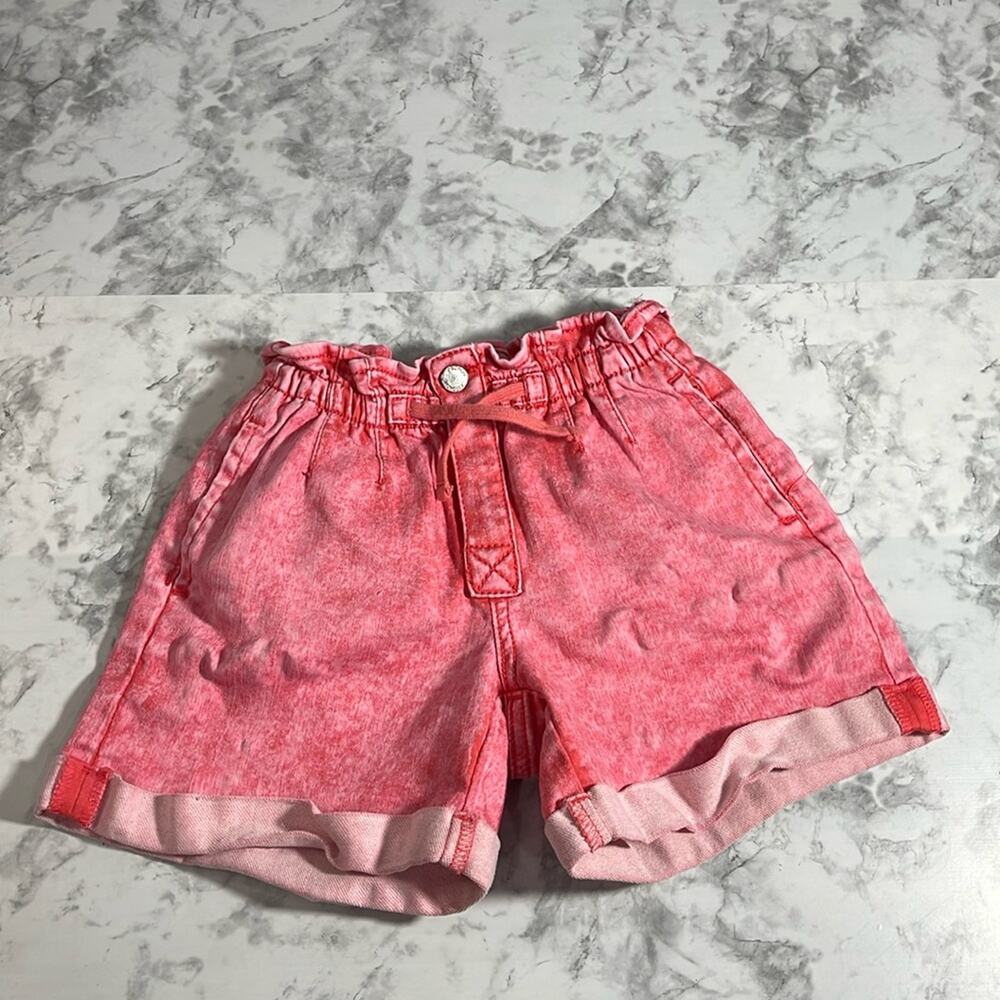 Jordache Girls Coral Shorts Size 7 with Elastic Waistband and Drawstring